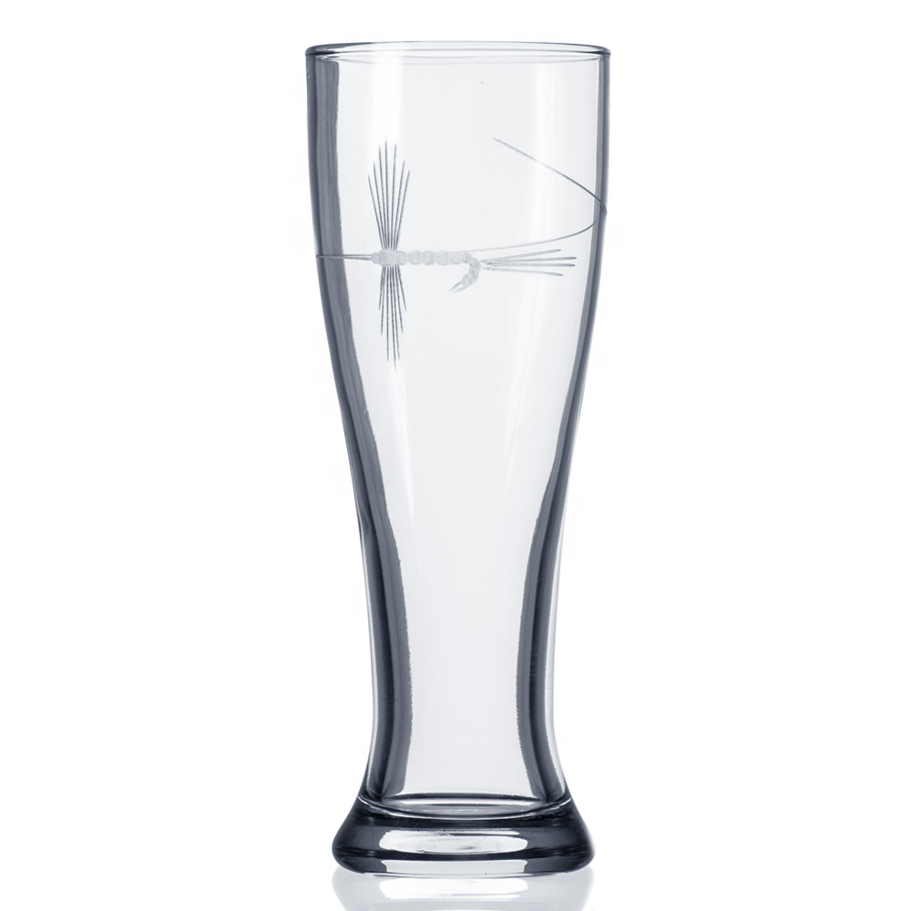 Angler's Etched Glass Barware