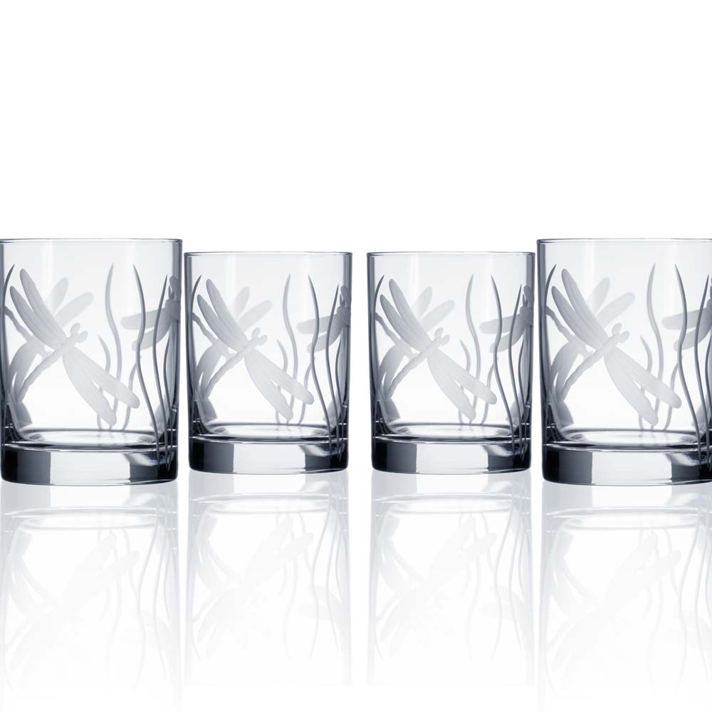 KSP Linea 'Etched' Double Old Fashioned Glasses - Set of 8