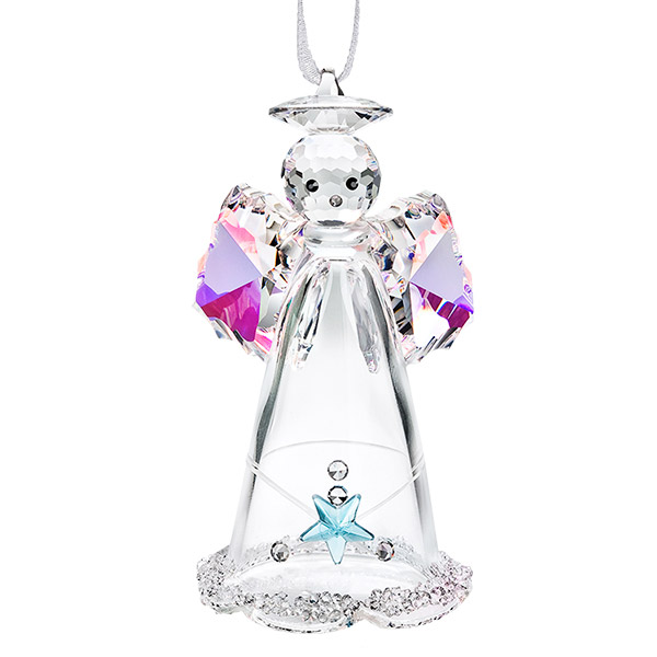 Preciosa Hanging Crystal Angel Gabriel Figurine - AllThingsCrystal