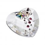 Preciosa Decorative Crystal Heart with Butterfly